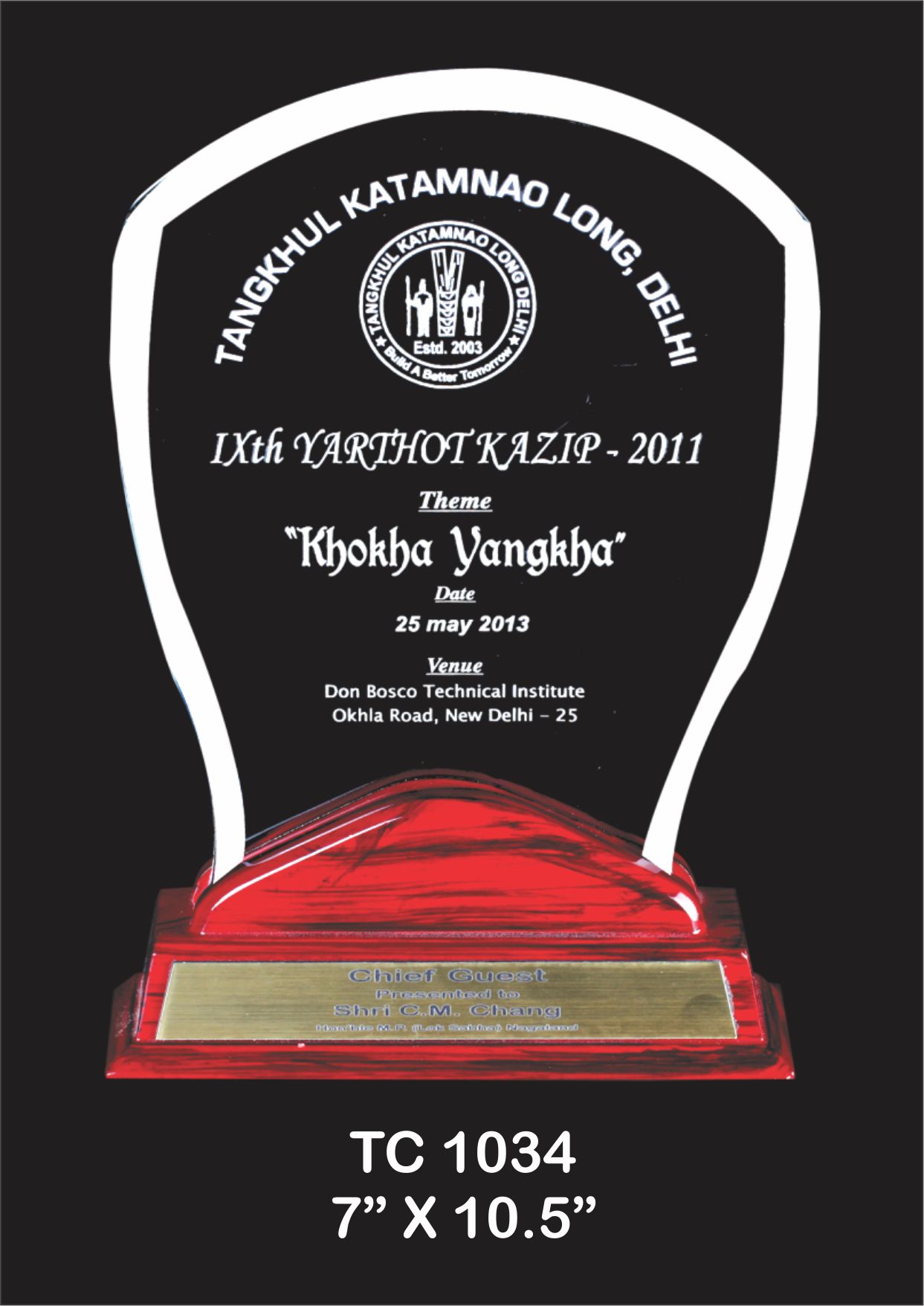 Acrylic Trophy Manufacturer in Faridabad 